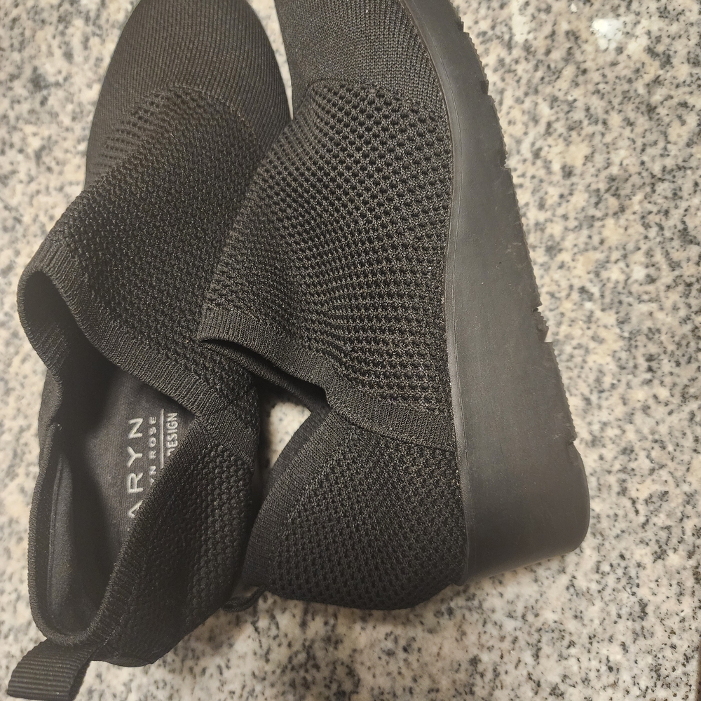 Black Slip-On Sneakers